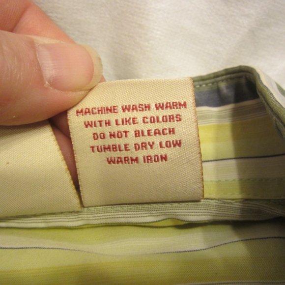 UNIQUE RED STAR BUTTON DOWN SHIRT, 1 POCKET, STRIPED, 4XL MENS - Picture 5 of 8